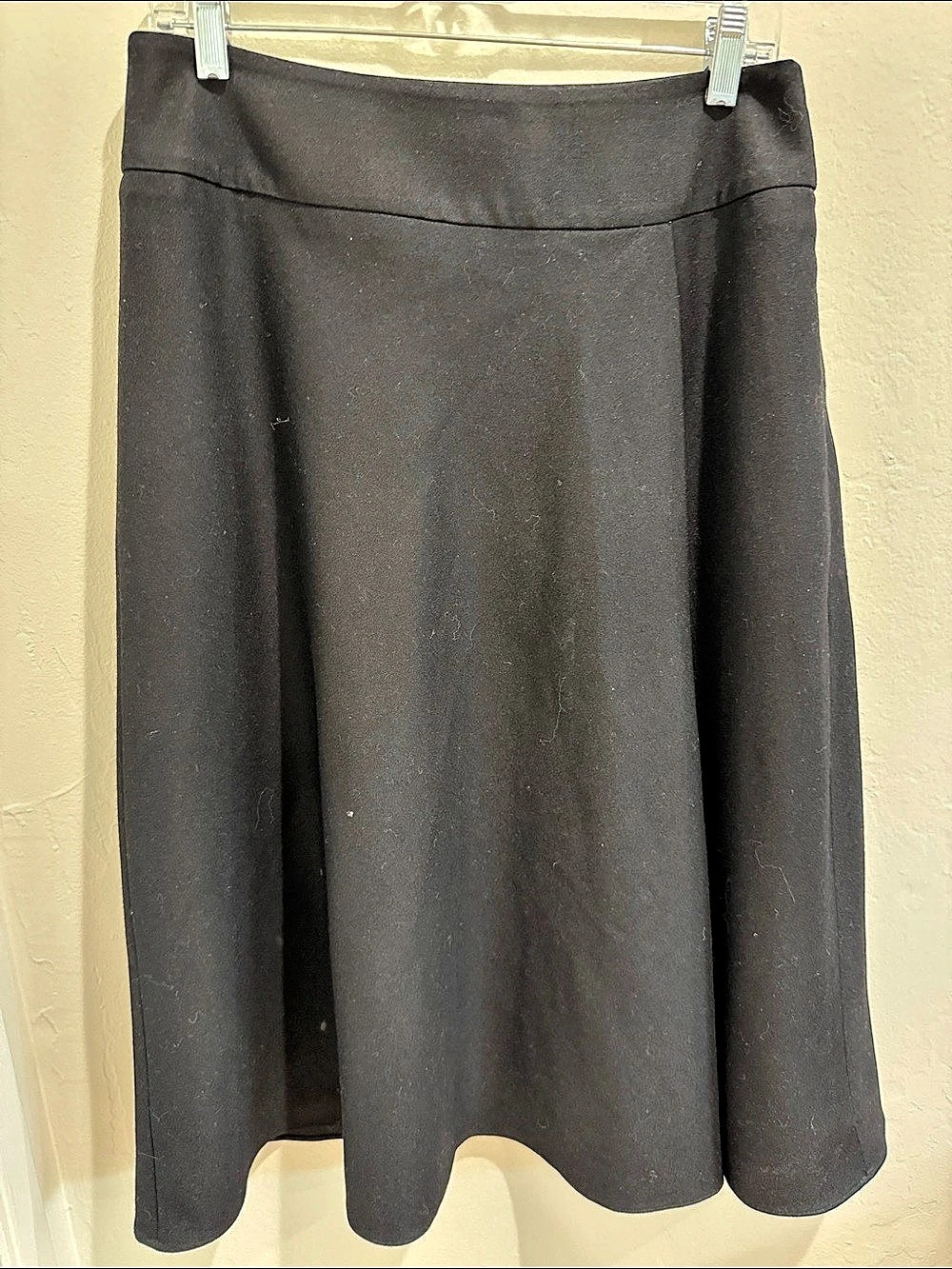 Talbots Wool A-Line Skirt in Black Size 6